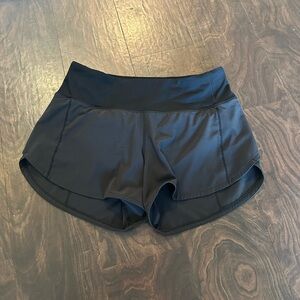 Lululemon Speed Up 4” Shorts - Size 4 - Black